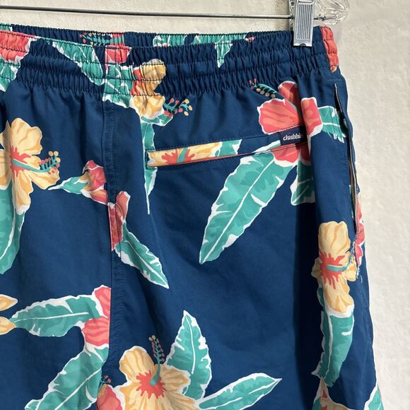 Chubbies Swim Trunks Men's Size Large Floral Reefs Bathing Suit Shorts 5.5" - Picture 9 of 16